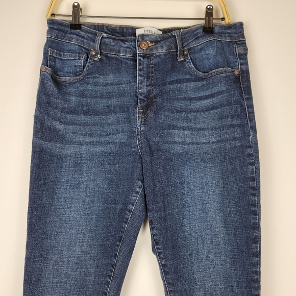 Pistola high waist dark wash skinny jeans size 31 - Picture 3 of 10